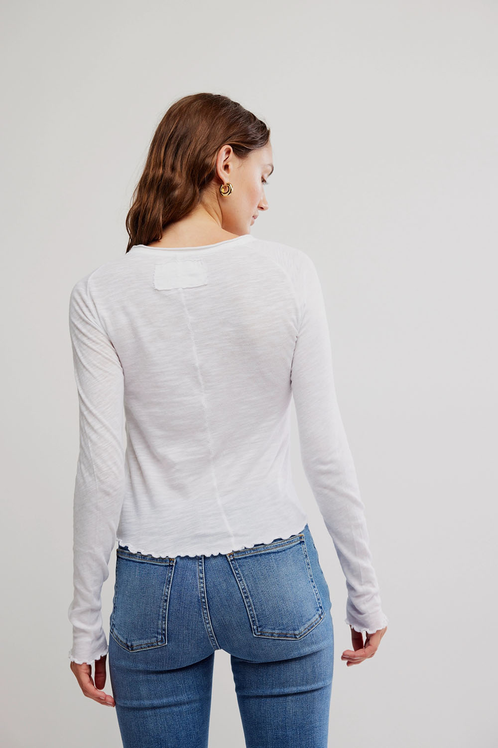 Free People - Be My Baby LS - Ivory - Back