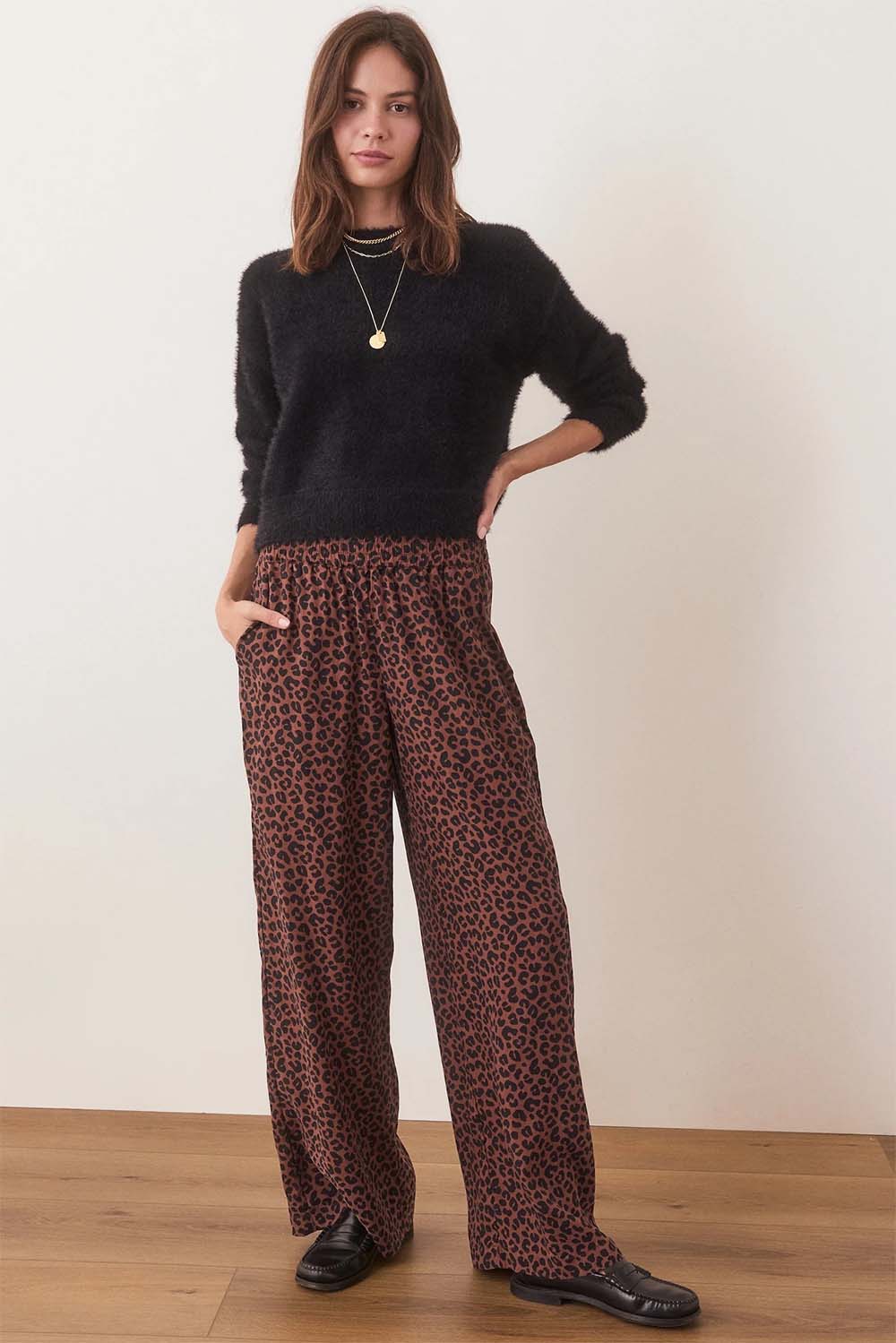 Marine Layer - Allison Trouser - Leopard