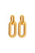 Pearl of the West - Chain Link Earring - 18K GP Stainless