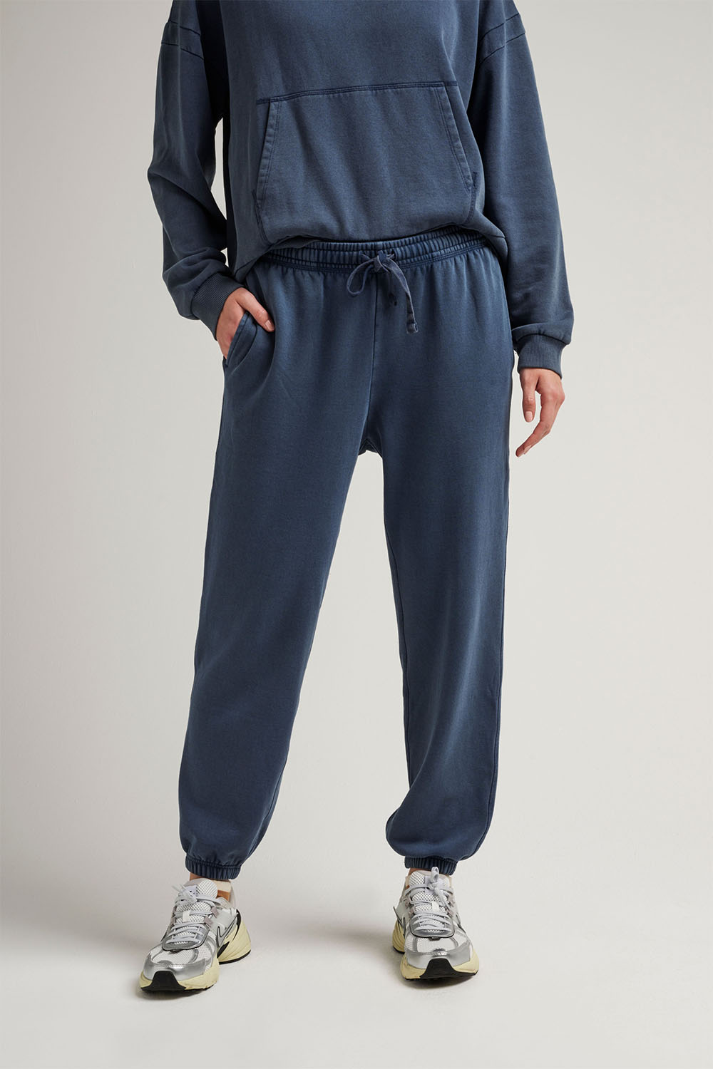 Richer Poorer - Recycled Fleece Sweatpant - Mineral Moonlit Ocean - Front