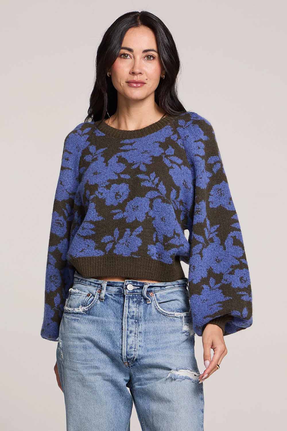 Saltwater Luxe - Noble Sweater - Cobalt - Front