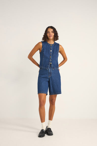 Rhythm - Gia Denim Vest - Indigo