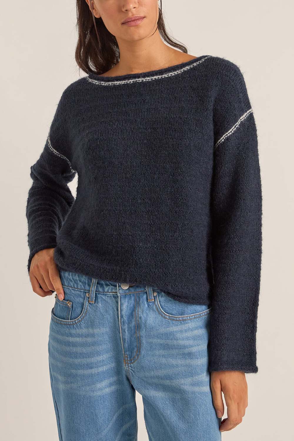 Rhythm - Baklava Knit - Navy - Front