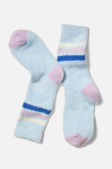 Marine Layer - Fuzzy Sock - Blue Stripe