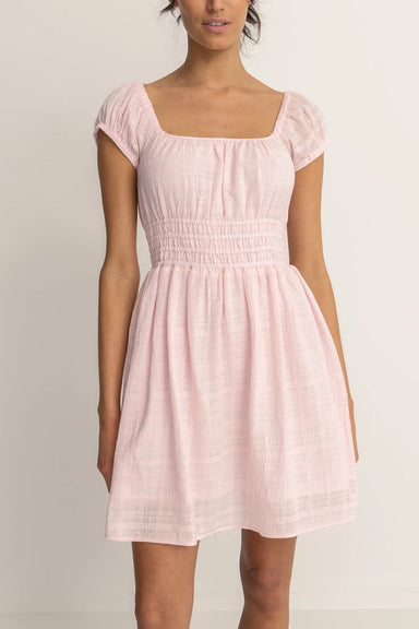 Rhythm - Washed Out Dress - Pink - Front