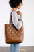 Able - Mamuye Woven Tote - Whiskey - Front