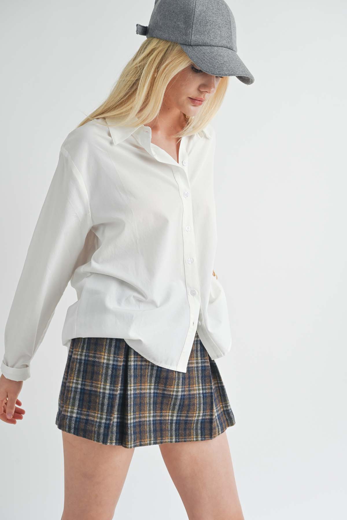 Sage the Label - So Classic Button Up Shirt - White - Side