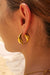 Pearl of the West - Yin Yang Earring - 18K GP Stainless - Model