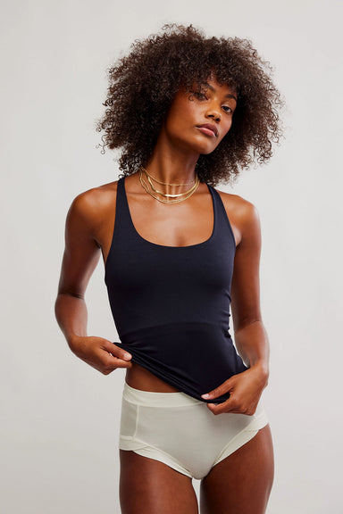 Free People - Clean Lines Racerback - Black - Front