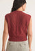 Marine Layer - Brooke Textured Vest - Chili Oil - Back