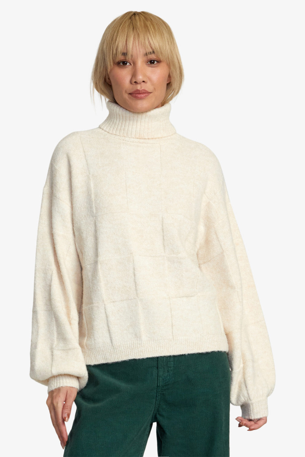 RVCA - Vineyard Sweater - Oatmeal - Front