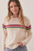 Marine Layer - Harper Cashmere Sweater - Multi Stripe - Front