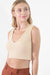 Niki Biki - Plunge V-Neck Crop Top - Pearled Ivory