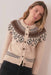 Marine Layer - Ava Fair Isle Cardigan - Mink - Front