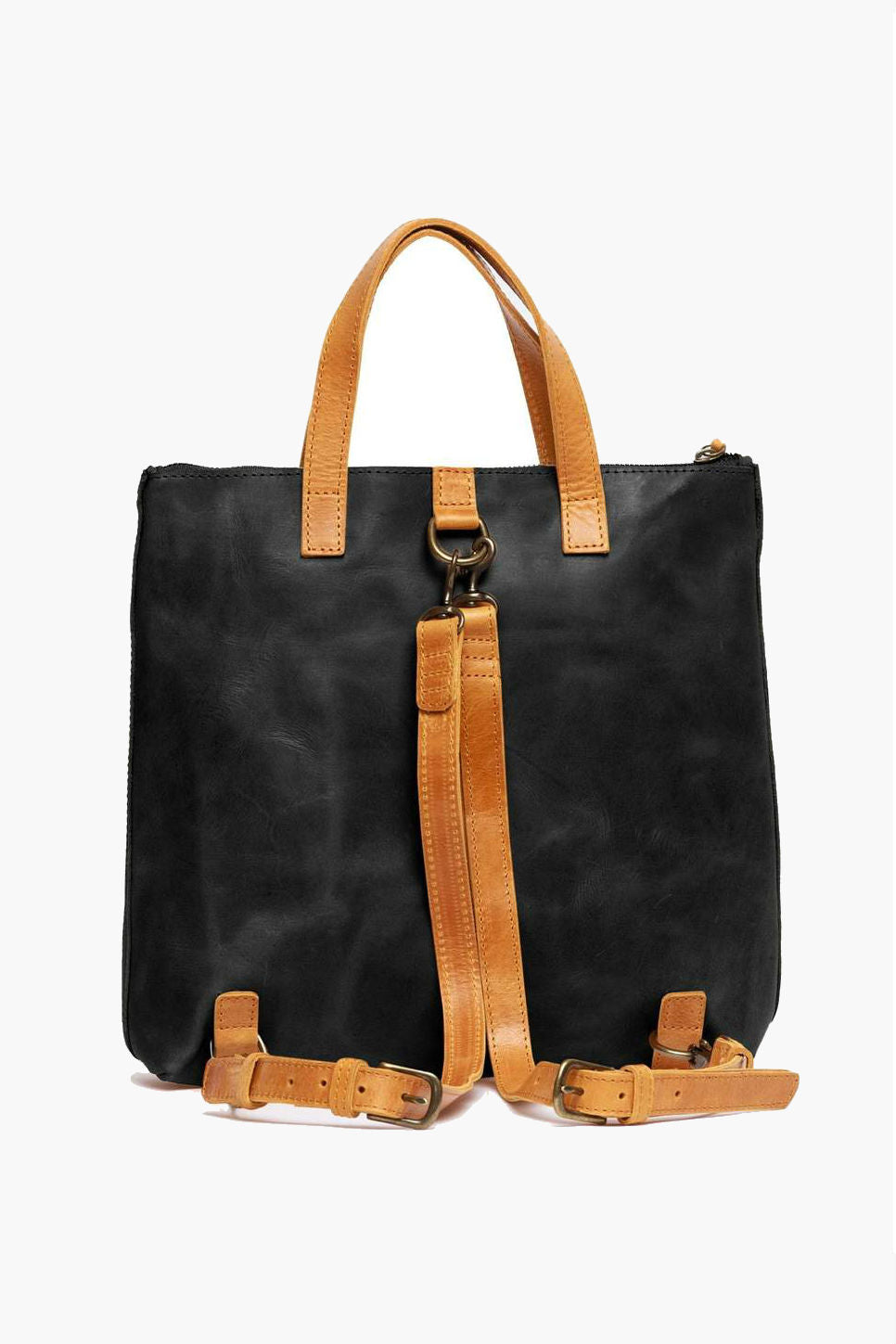 Able - Abera Backpack - Black/Cognac - Back