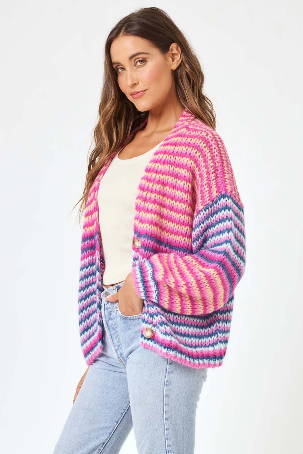 L*Space - Lido Cardigan - Miami Tides - Side