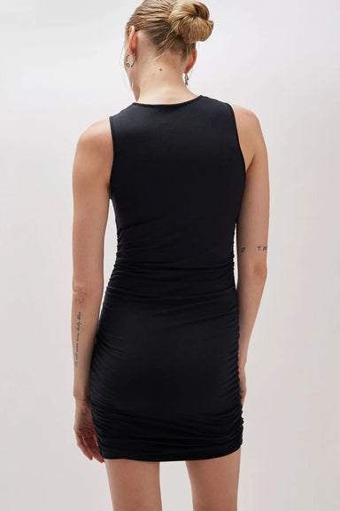 Richer Poorer - Carrie Shirred Mini Dress - Black - Back