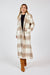 Sadie & Sage - Zella Plaid Long Coat - Ivory Multi - Front