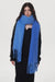 Accity - Two Color Mohair Scarf - Blue