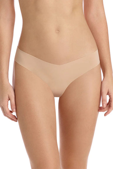 Commando - Cotton Solid Thong - Beige - Front