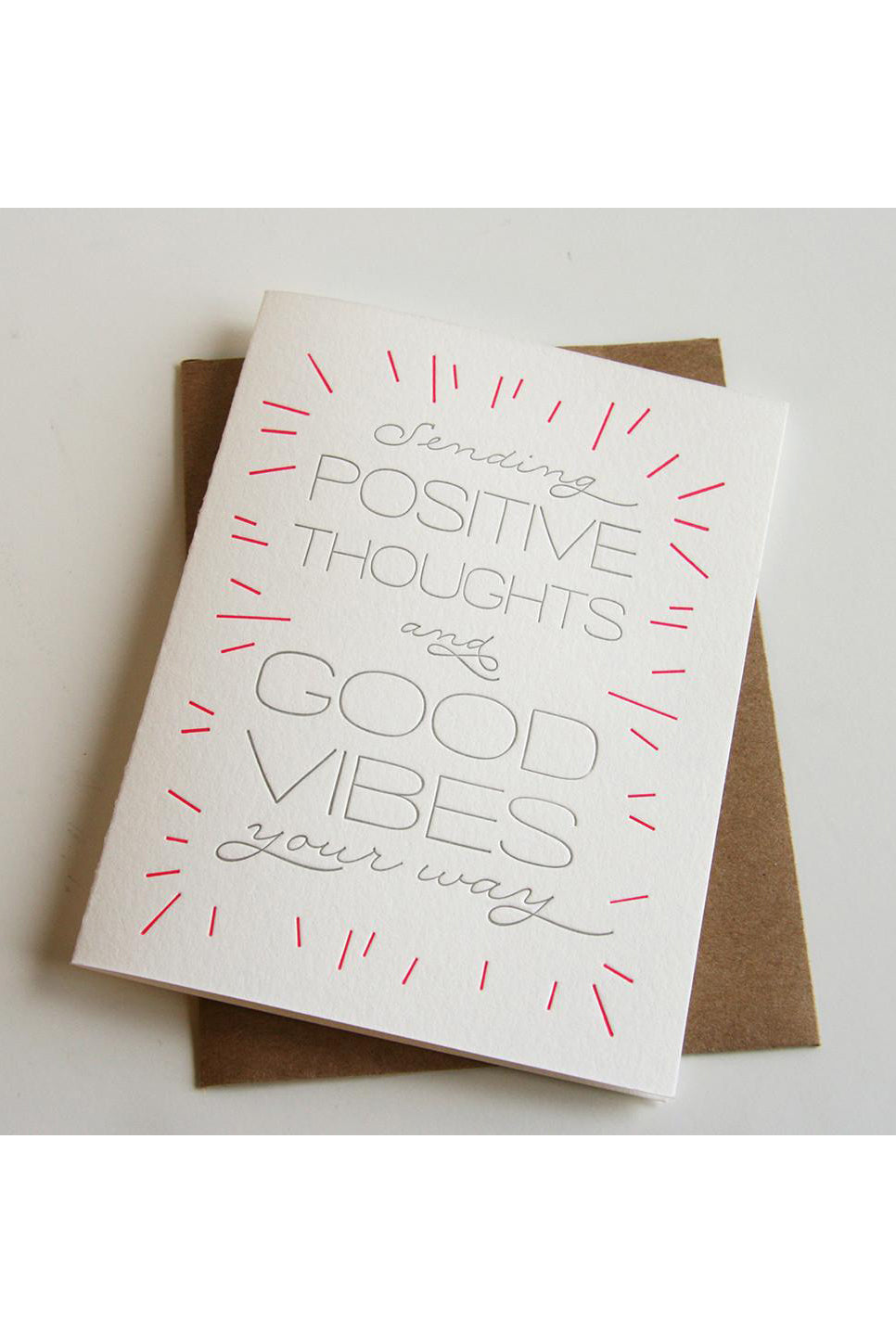 Steel Petal Press - Good Vibes Card