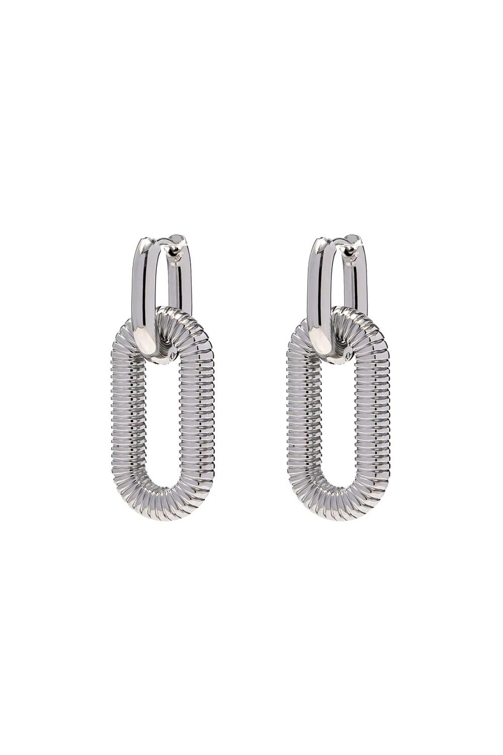 Pearl of the West - Chain Link Earring - Sterling Silver