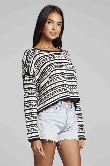 Saltwater Luxe - Louise Sweater - Black - SIde
