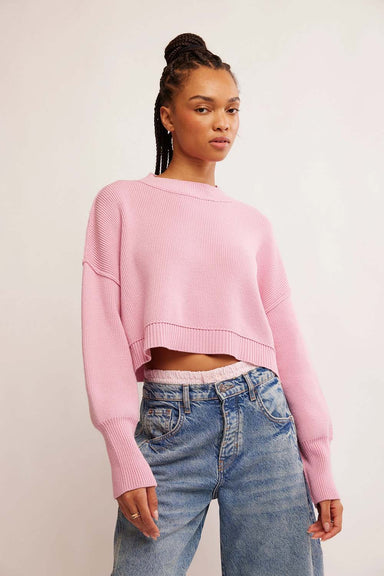 Free People - Easy Street Crop Pullover - Lollipop - Front