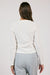 Sage the Label - Movement Waffle Henley - White - Back