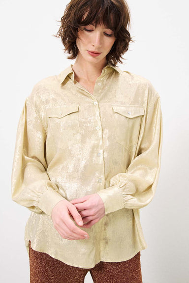 FRNCH - High Winter Woven Shirt - Champagne