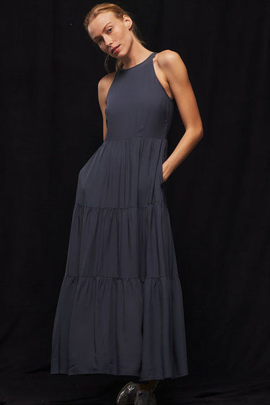 Richer Poorer - Tiered Maxi Dress - Aegean Sea - Front