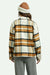 Brixton - Bowery Brushed Flannel - Washed Copper/Whitecap - Back