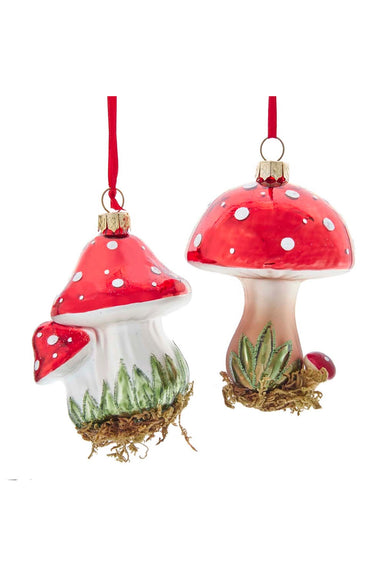 Kurt Adler - Glitter Mushroom Ornament