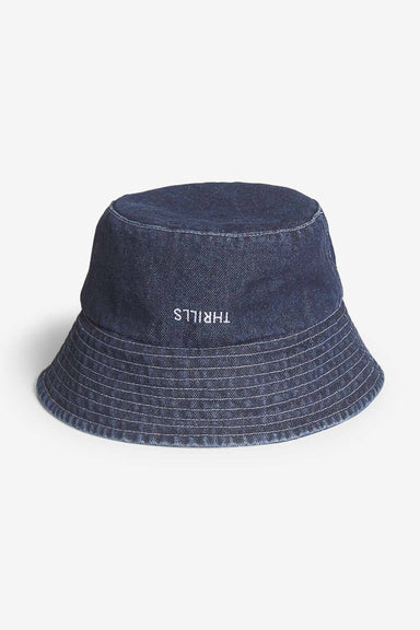 Thrills - Denim Bucket Hat - Indigo - Front