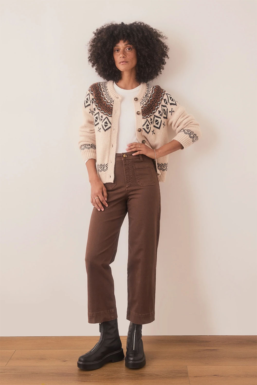 Marine Layer - Bridget Crop Pant - Pinecone