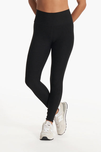 Vuori - Clean Elevation Legging - Black Heather - Front