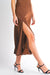 Reset by Jane - Kaya Dress - Brown - Slit