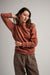 Richer Poorer - Recycled Fleece Sweatshirt - Russet - Front