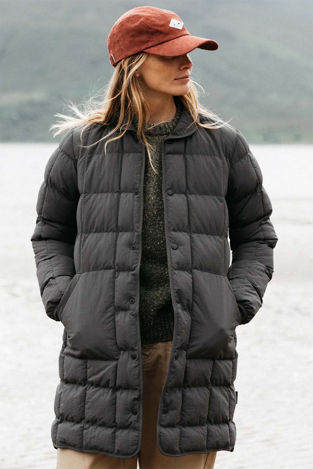 Finisterre - Lapwing Coat - Raven - Front