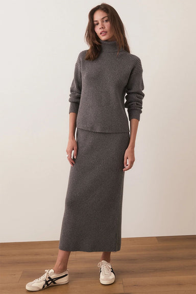 Marine Layer - Isla Sweater Skirt - Charcoal