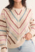 Marine Layer - Brooke Oversized Crewneck - Cream Multi - Detail