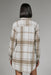 7 Diamonds - Generation Plaid Shacket - Sand - Back