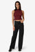 Thrills - Petra Mesh Top - Dark Cherry