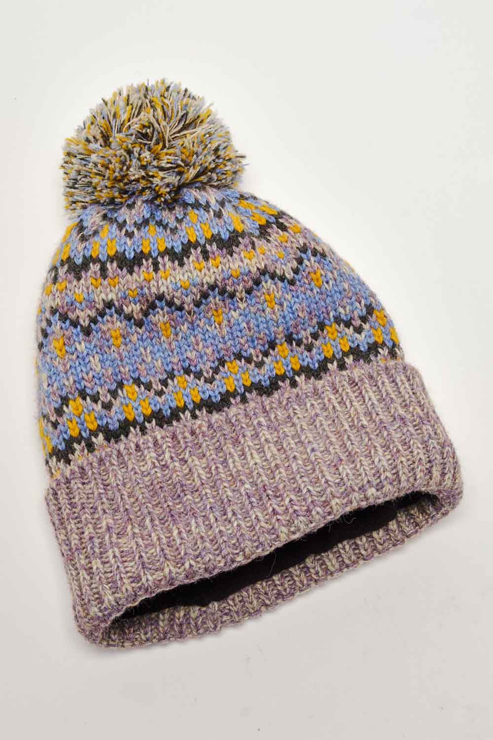 Free People - First Frost Fairisle Pom Beanie - Sage