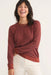 Marine Layer - Reversible Raglan Top - Deep Clay - Front