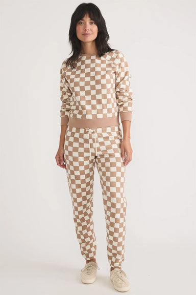 Marine Layer - Anytime Fleece Sweatpant - Checkerboard