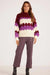 Mink Pink - Margot Bobble Knit Jumper - Pink Stripe - Front