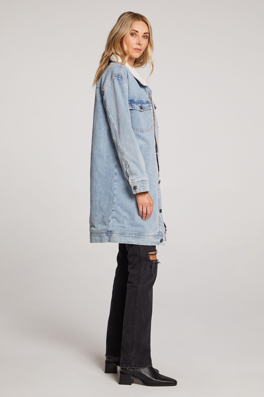 Saltwater Luxe - Solace Jacket - Stonewash Denim - Side