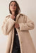 Marine Layer - Aspen Coat - Cream - Detail