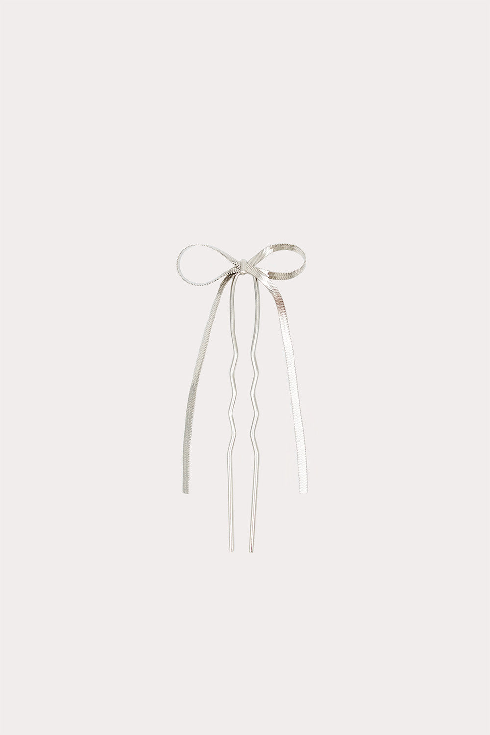 Petit Moments - Bow Hair Pin - Silver